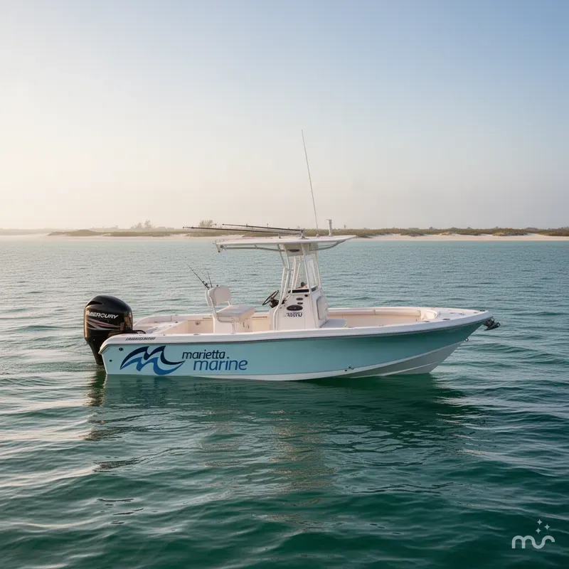 Slide: The Image of Misty Harbor Biscayne Bay 2085CU w/Mercury 115HP - 4 Stroke Engine and New Trailer Included 2017 - 0
