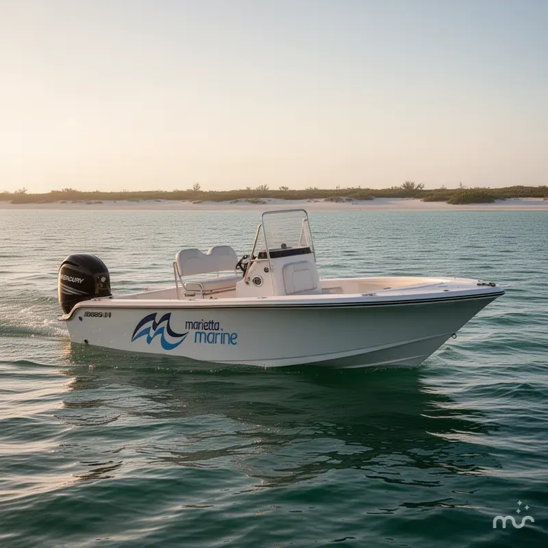 Slide: The Image of Misty Harbor Biscayne Bay 2085CU w/Mercury 115HP - 4 Stroke Engine and New Trailer Included 2017 - 1