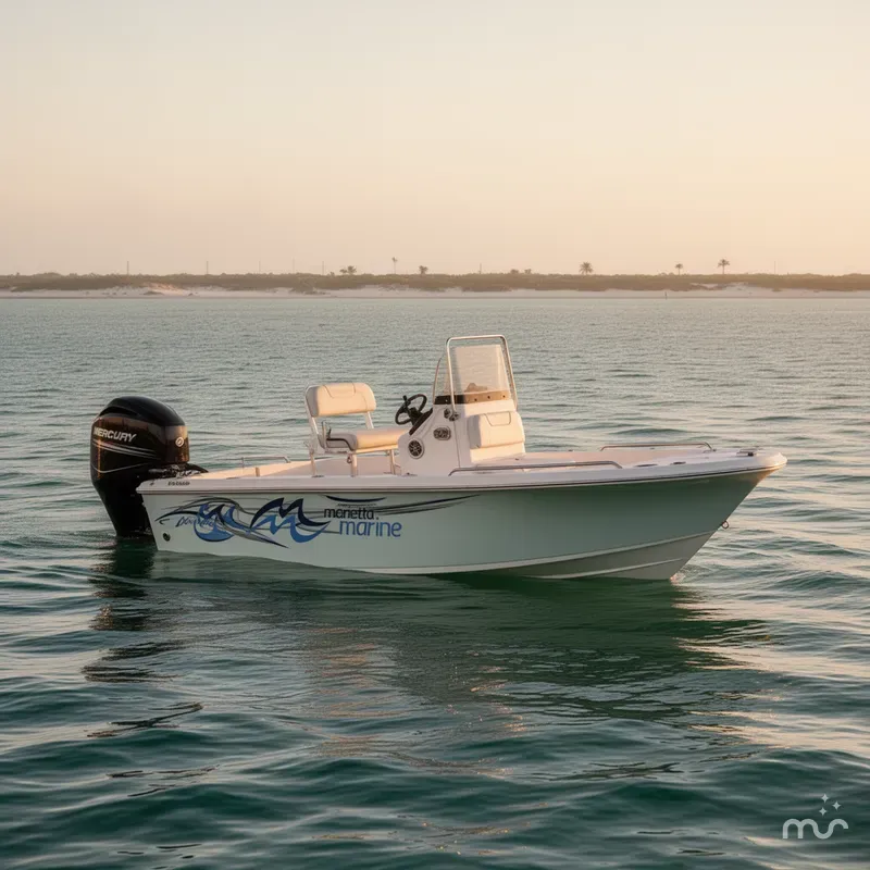Slide: The Image of Misty Harbor Biscayne Bay 2085CU w/Mercury 115HP - 4 Stroke Engine and New Trailer Included 2017 - 2