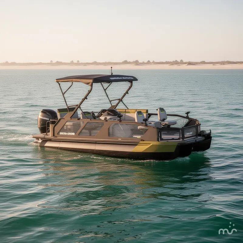 Slide: The Image of Sea-Doo Switch™ Fish 21 - 230 Hp Galvanized 2025 - 2