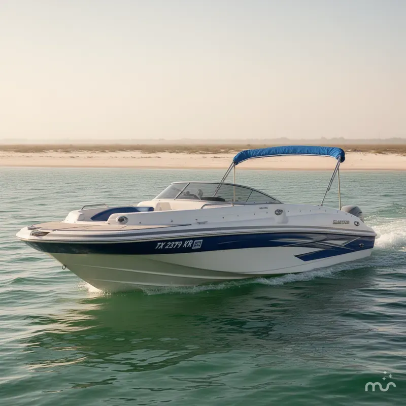 Slide: The Image of Glastron DS 215 Deck Boat 2009 - 1
