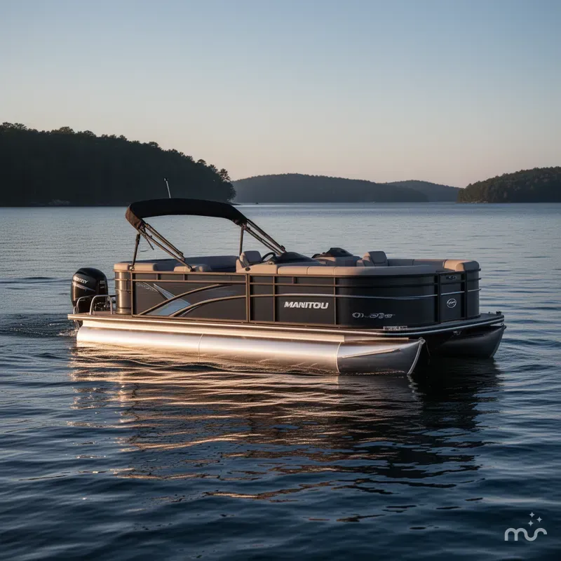 Slide: The Image of Manitou CRUISE 20 MAX DECK TWIN TUBE STEALTH MOTOR 2025 - 1