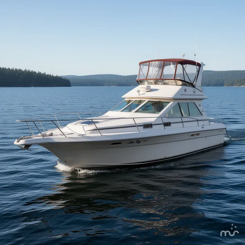 Slide: The Image of Sea Ray 345 Sedan Bridge 1988 - 0