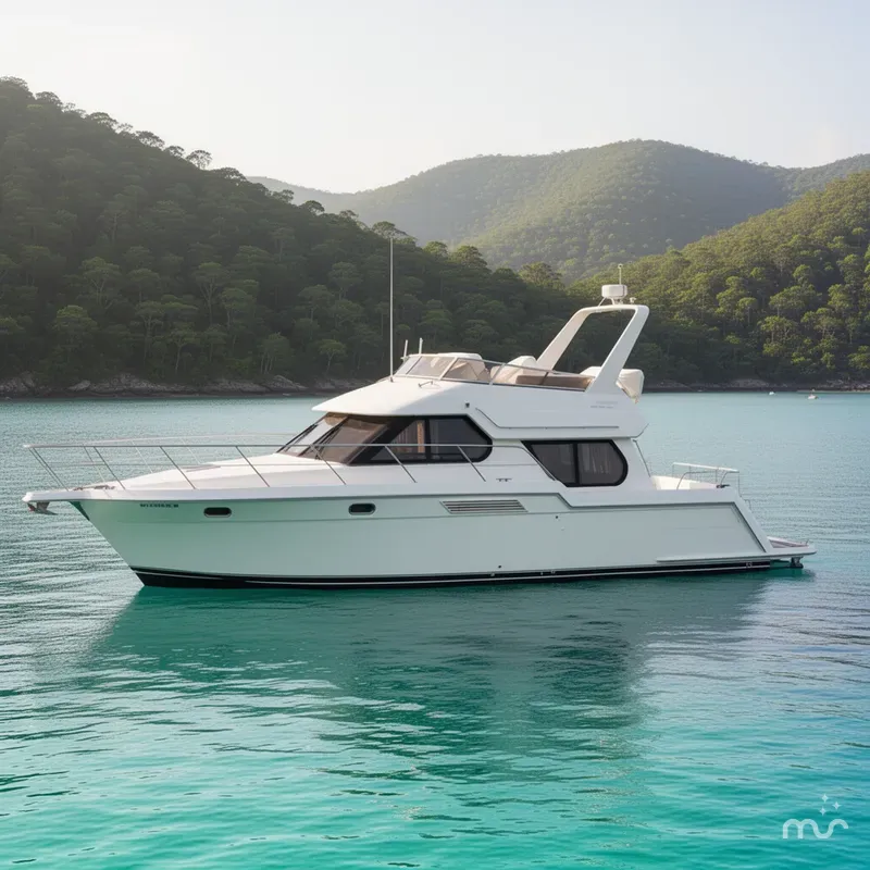 Slide: The Image of Carver Yachts 374 Voyager 2000 - 2
