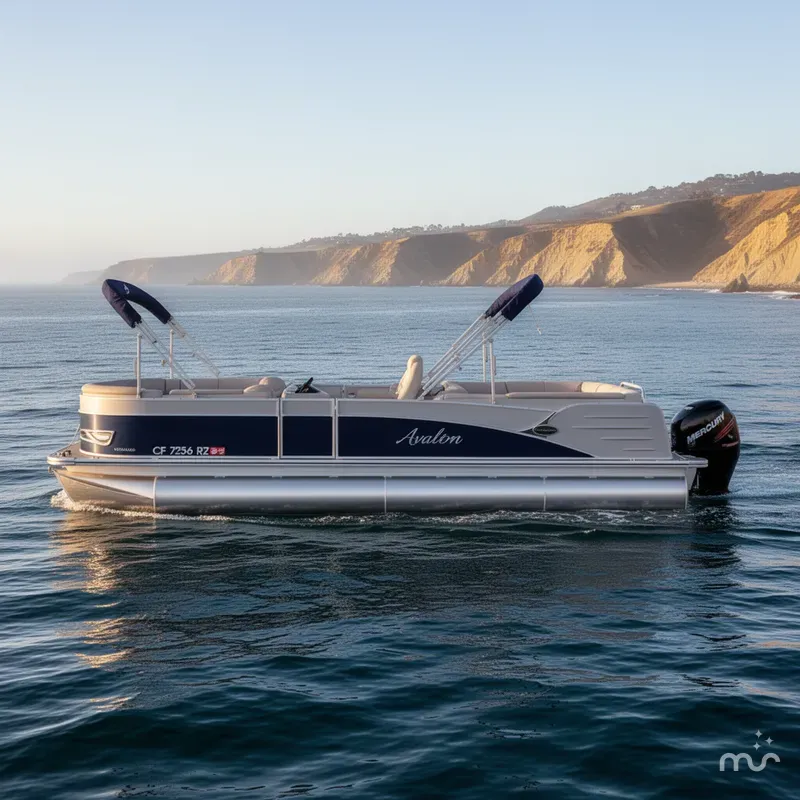 Slide: The Image of Avalon Catalina Platinum Quad Lounge 25' w/ 250HP Mercury Verado! 2018 - 1