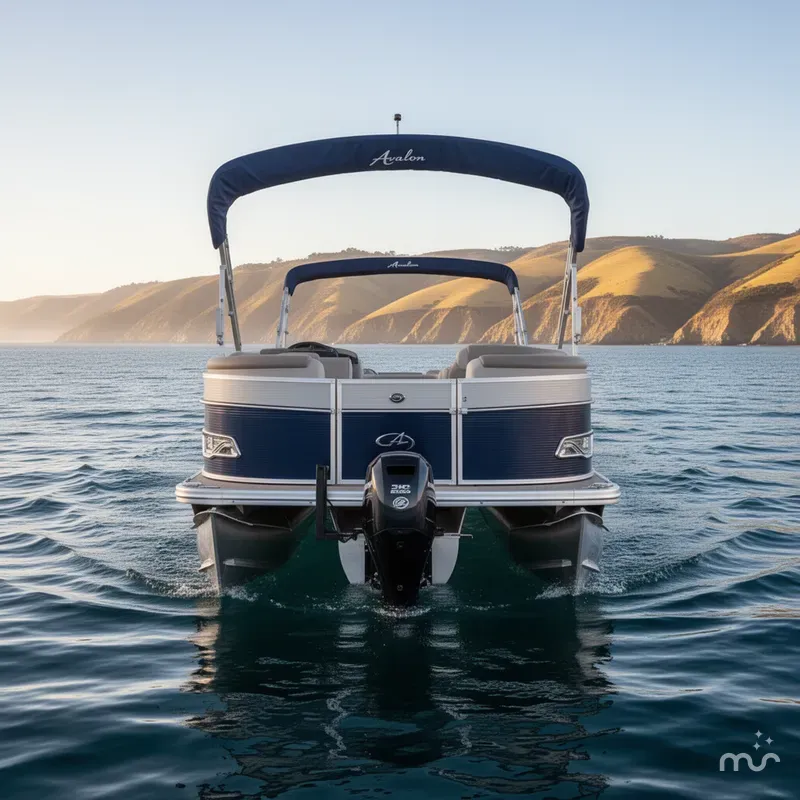 Slide: The Image of Avalon Catalina Platinum Quad Lounge 25' w/ 250HP Mercury Verado! 2018 - 2