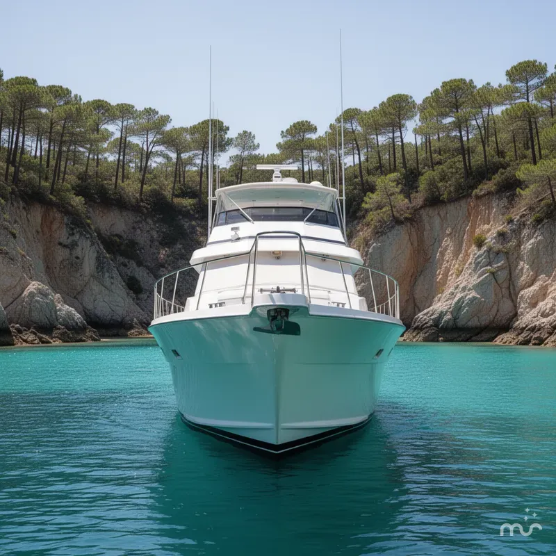 Slide: The Image of Hatteras 74 Cockpit Motor Yacht 1995 - 1