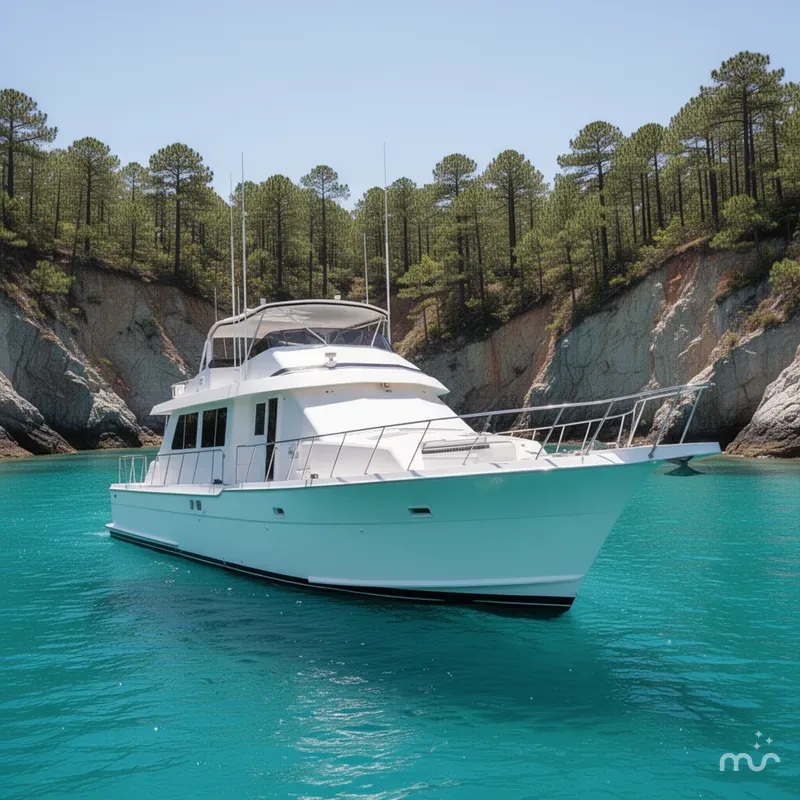 Slide: The Image of Hatteras 74 Cockpit Motor Yacht 1995 - 2