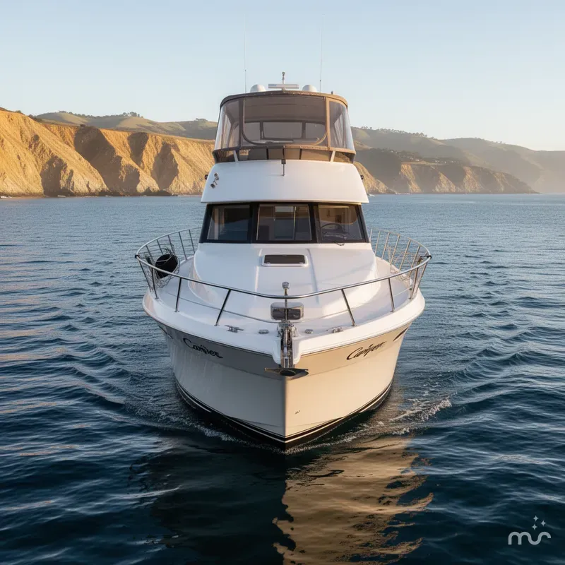 Slide: The Image of Carver 404 Cockpit Motor Yacht 1999 - 0