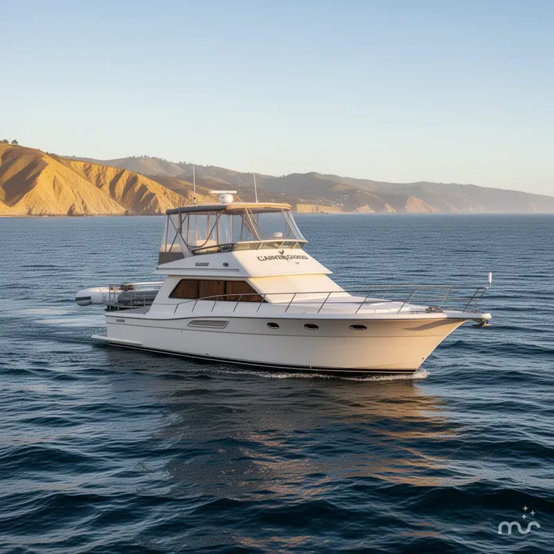 Slide: The Image of Carver 404 Cockpit Motor Yacht 1999 - 3