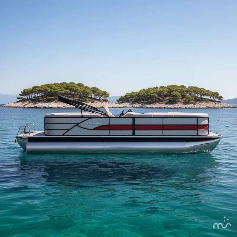 Slide: The Image of Bentley Pontoons Legacy 243 Navigator 2025 - 2
