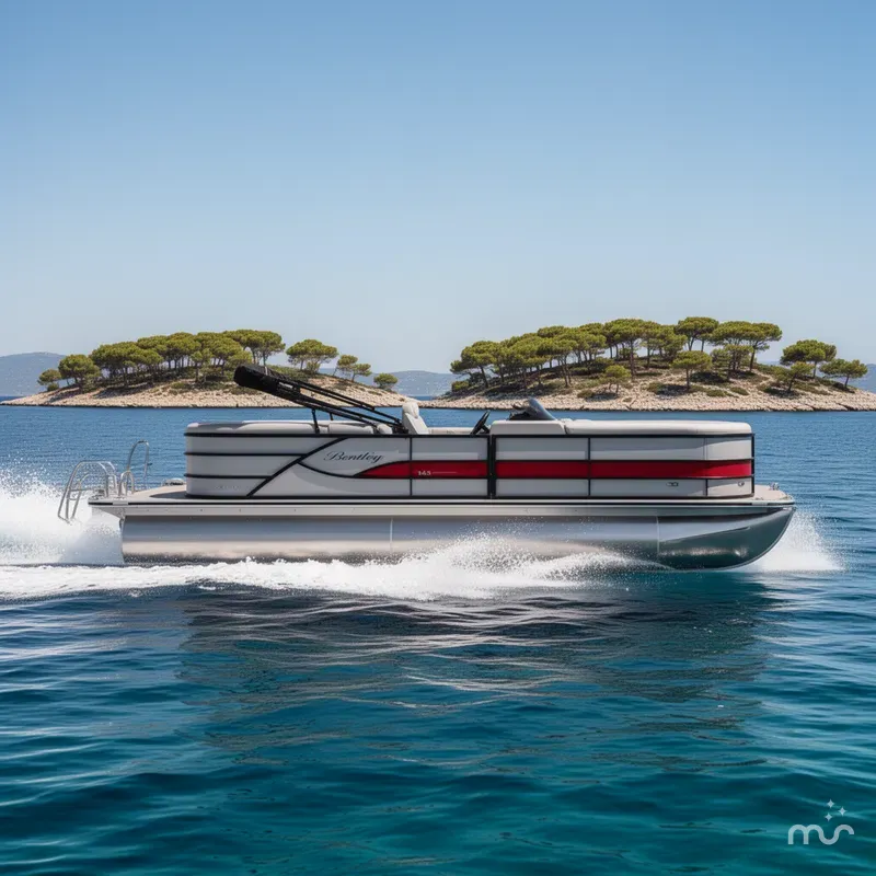 Slide: The Image of Bentley Pontoons Legacy 243 Navigator 2025 - 4