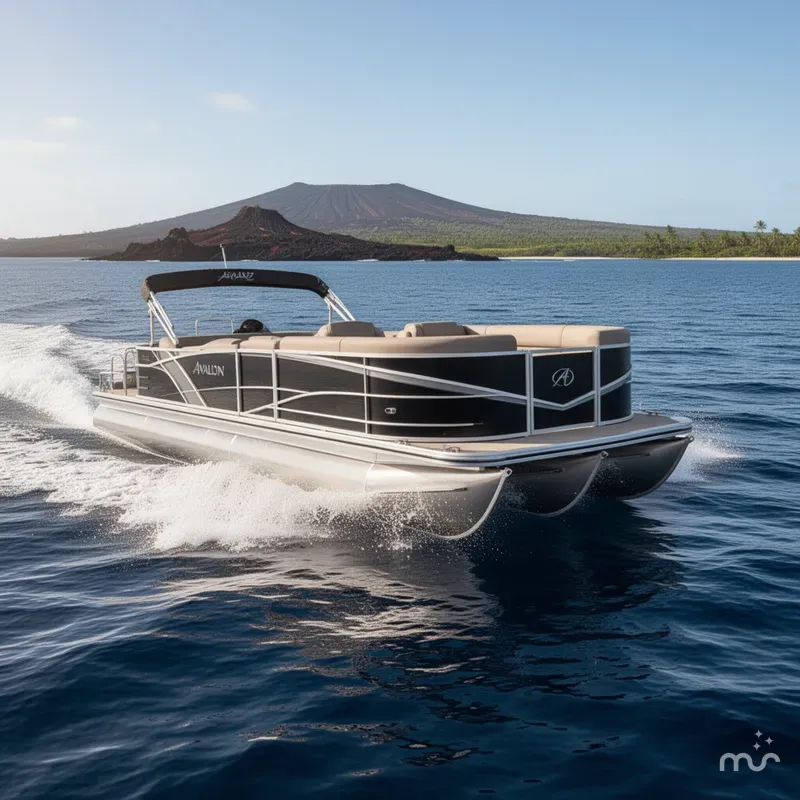 Slide: The Image of Avalon LSZ Cruise Rear Bench 24 FT 2022 - 1
