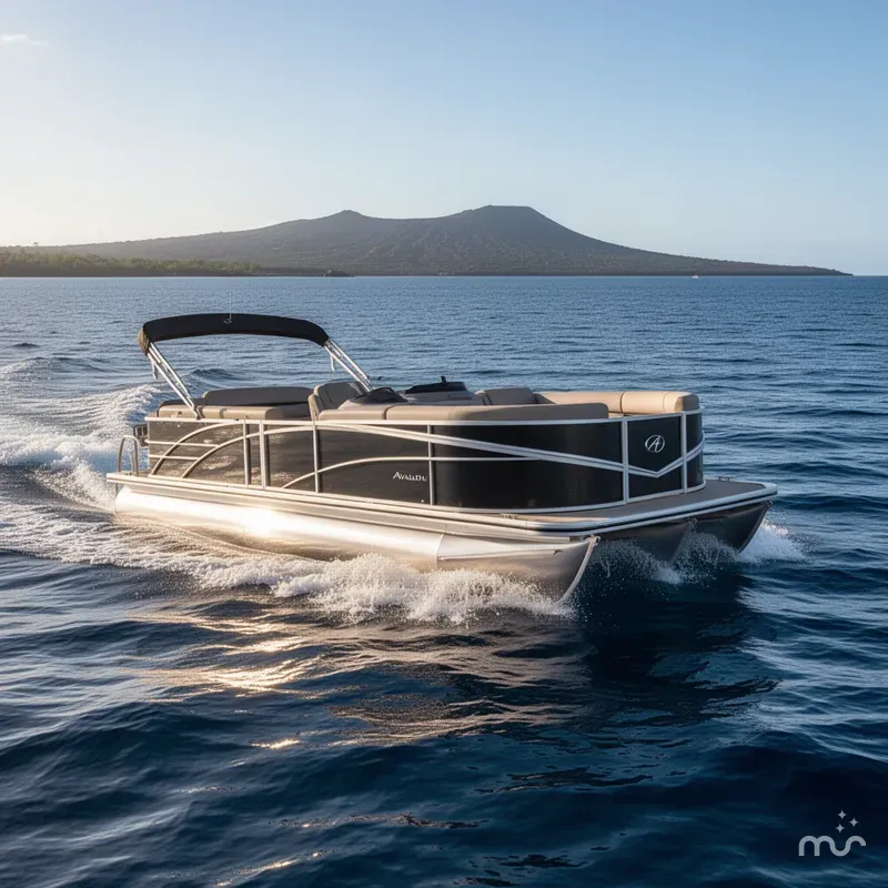 Slide: The Image of Avalon LSZ Cruise Rear Bench 24 FT 2022 - 2