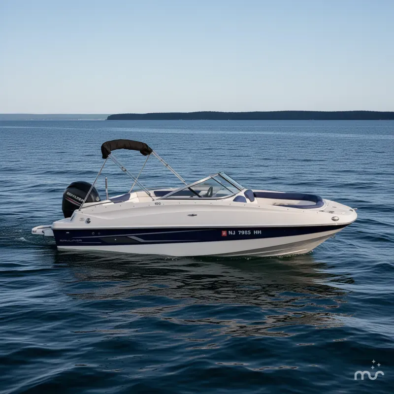 Slide: The Image of Bayliner 190 Deck Boat 2014 - 0