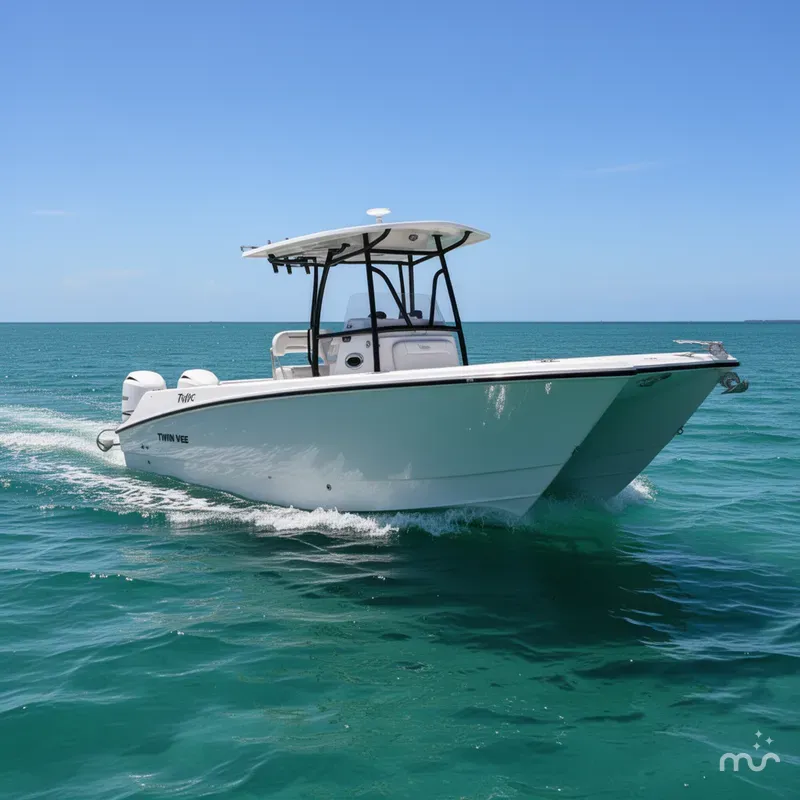 Slide: The Image of Twin Vee 240 Center Console GFX 2026 - 4