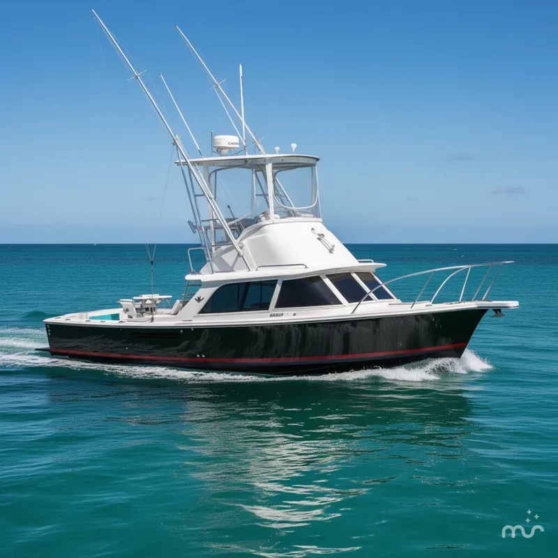 Slide: The Image of Bertram 31 Flybridge Cruiser 1979 - 2