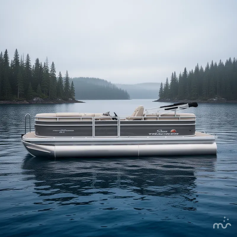 Slide: The Image of Sun Tracker Party Barge 22 DLX 2025 - 2
