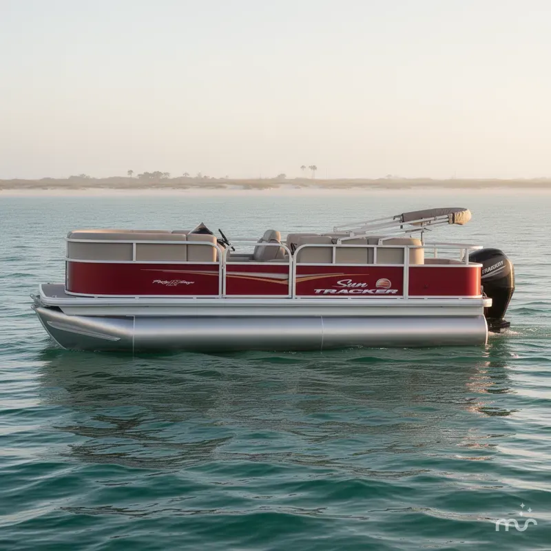 Slide: The Image of Sun Tracker Party Barge 18 DLX 2025 - 1