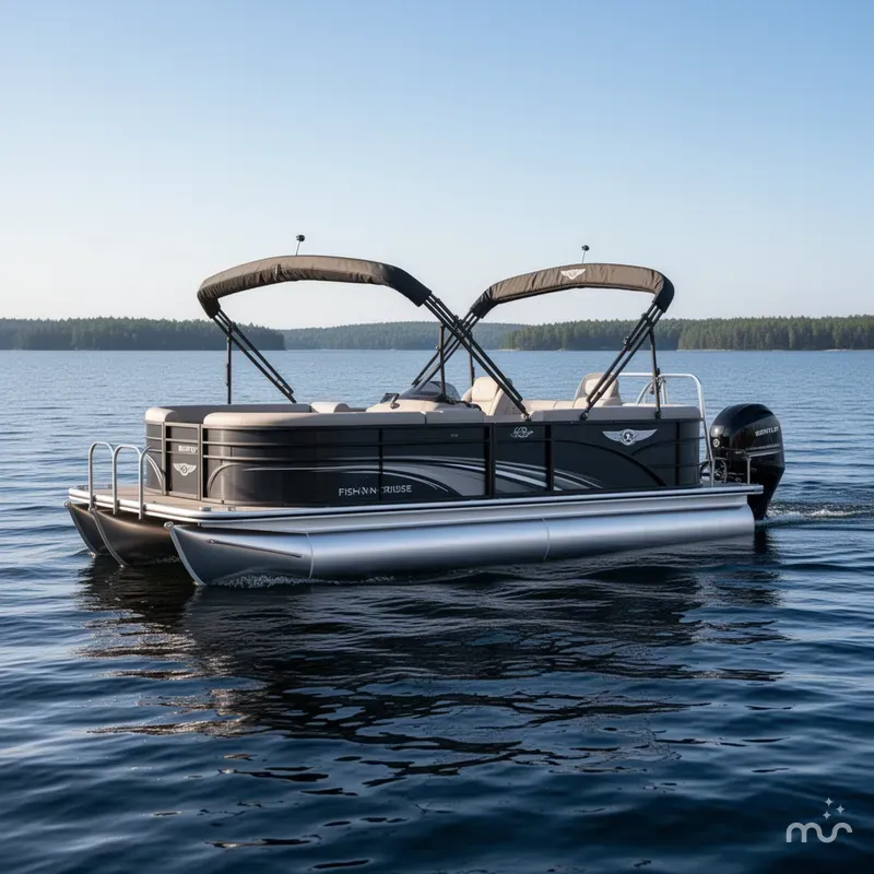 Slide: The Image of Bentley Pontoons Fish-N-Criuise 223 3/4 Tube 2025 - 2