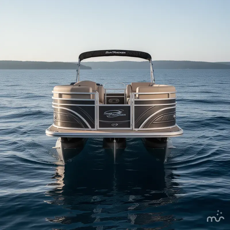 Slide: The Image of Sun Tracker Party Barge 22 DLX 2025 - 1