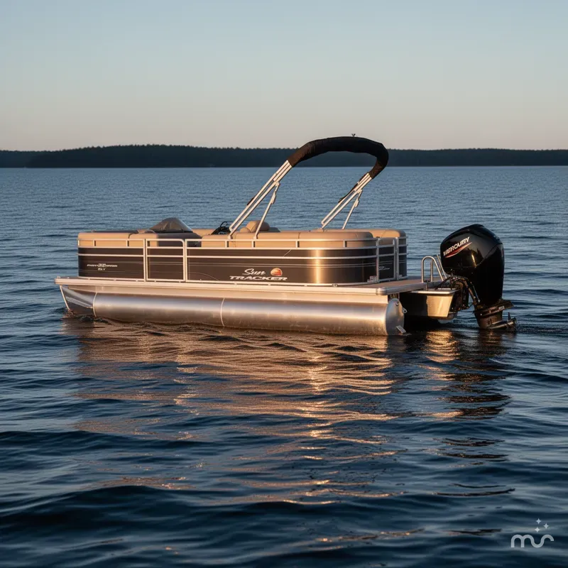Slide: The Image of Sun Tracker Party Barge 22 DLX 2025 - 4