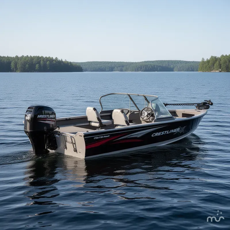 Slide: The Image of Crestliner 1750 Fish Hawk 2014 - 0
