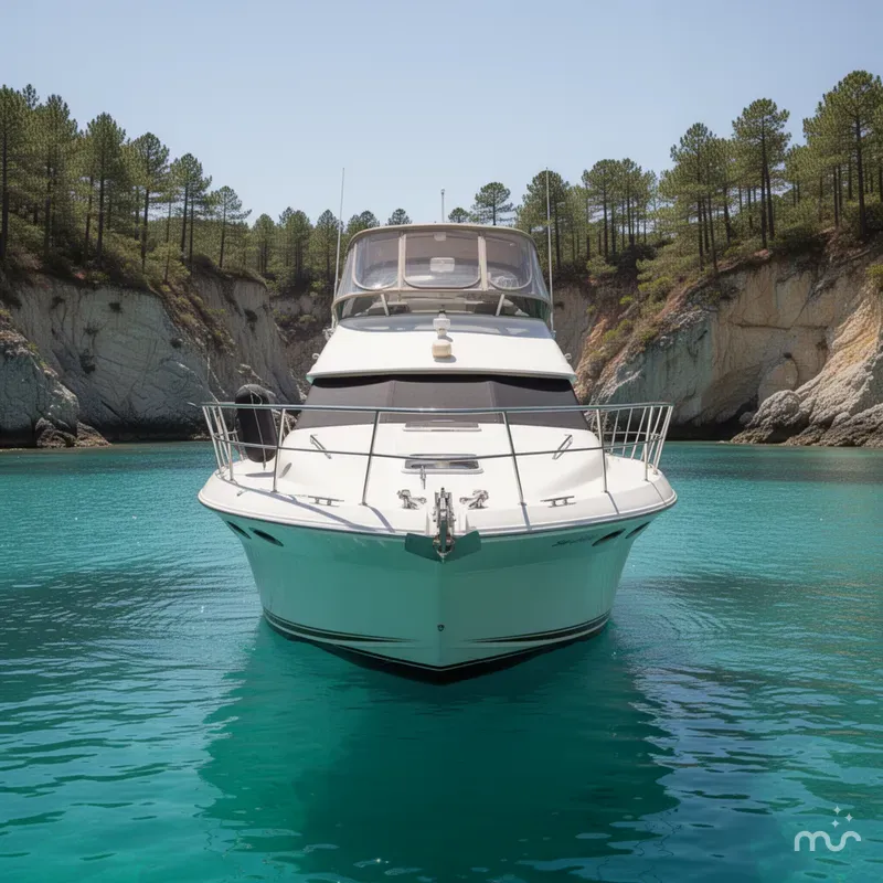 Slide: The Image of Sea Ray 420 Aft Cabin 2000 - 1