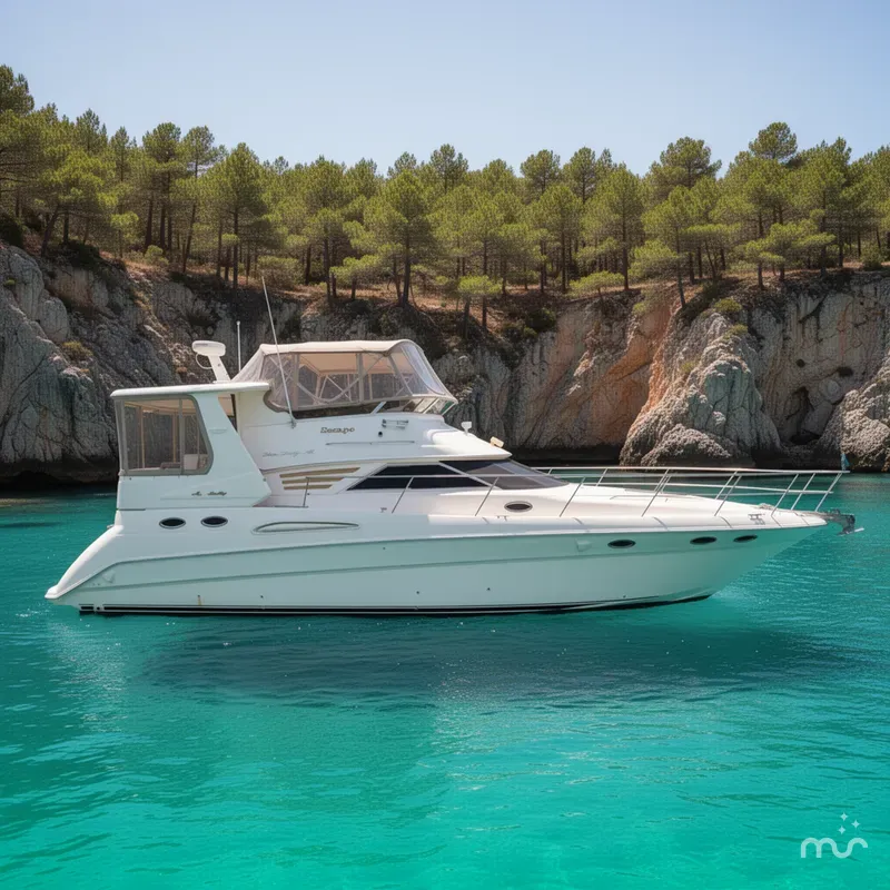 Slide: The Image of Sea Ray 420 Aft Cabin 2000 - 2