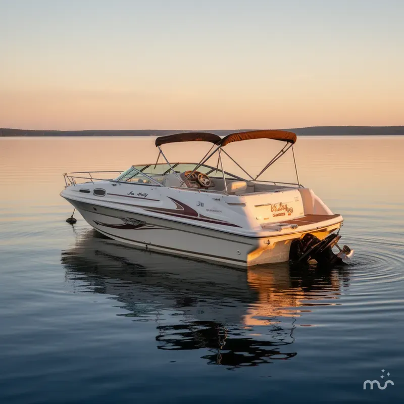 Slide: The Image of Sea Ray 240 Sundeck 1995 - 4