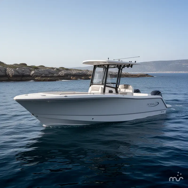Slide: The Image of Robalo R230 Center Console 2025 - 2