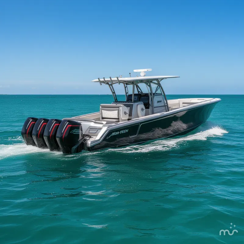 Slide: The Image of Nor-Tech 390 Sport Center Console 2021 - 0