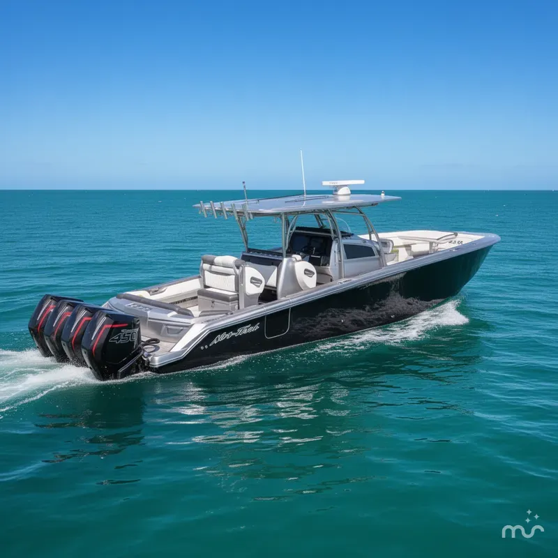 Slide: The Image of Nor-Tech 390 Sport Center Console 2021 - 4