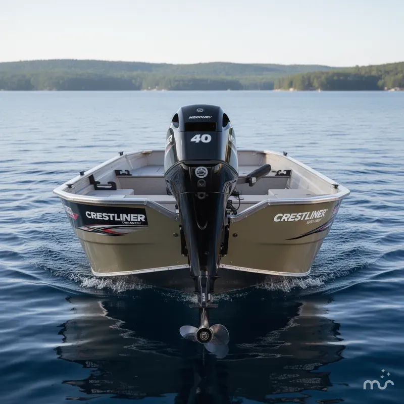 Slide: The Image of Crestliner 1650 Discovery Tiller 2023 - 1