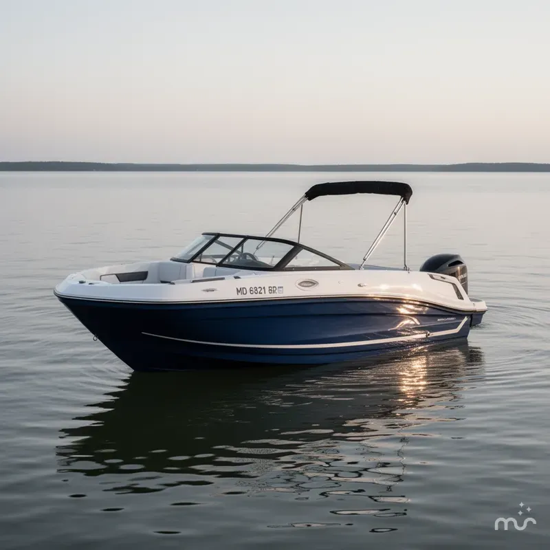 Slide: The Image of Bayliner VR6 Bowrider OB 2021 - 2