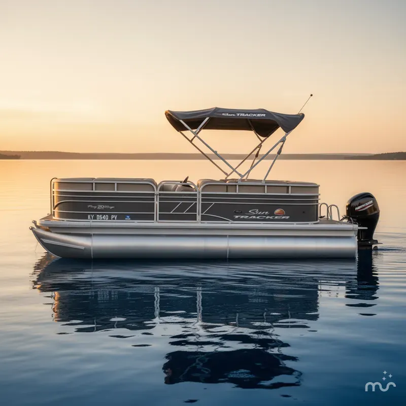 Slide: The Image of Sun Tracker Party Barge 20 DLX 2021 - 1