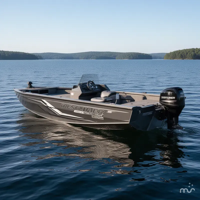 Slide: The Image of Crestliner 1850 FISH HAWK SC JUMP SEAT 2025 - 1
