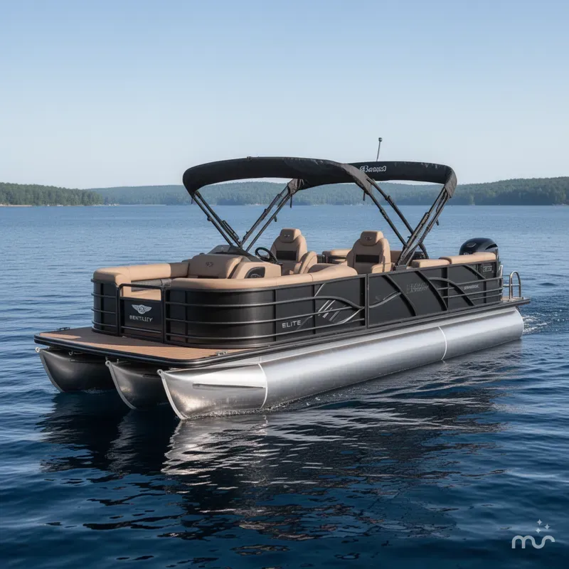 Slide: The Image of Bentley Pontoons ELITE 223 SWINGBACK TRI-TOON 2025 - 1
