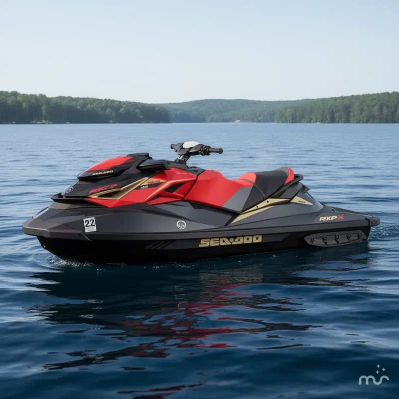 Slide: The Image of Sea-Doo RXP®-X® 300 Black and Lava Red 2019 - 1