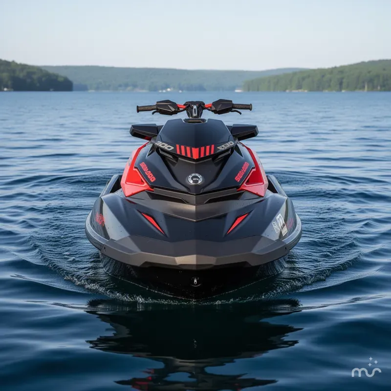 Slide: The Image of Sea-Doo RXP®-X® 300 Black and Lava Red 2019 - 2
