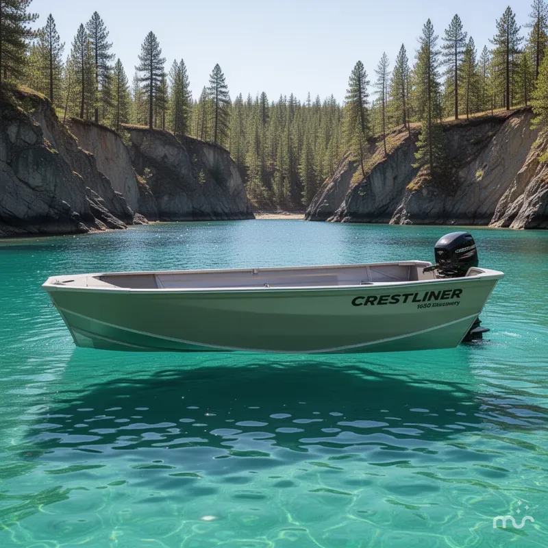 Slide: The Image of Crestliner 1650 Discovery Tiller 2023 - 2