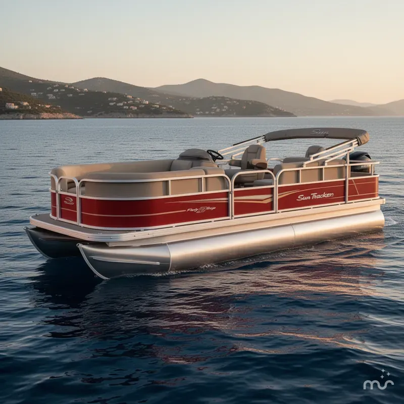 The Image of Sun Tracker Party Barge 18 DLX 2025 - 0