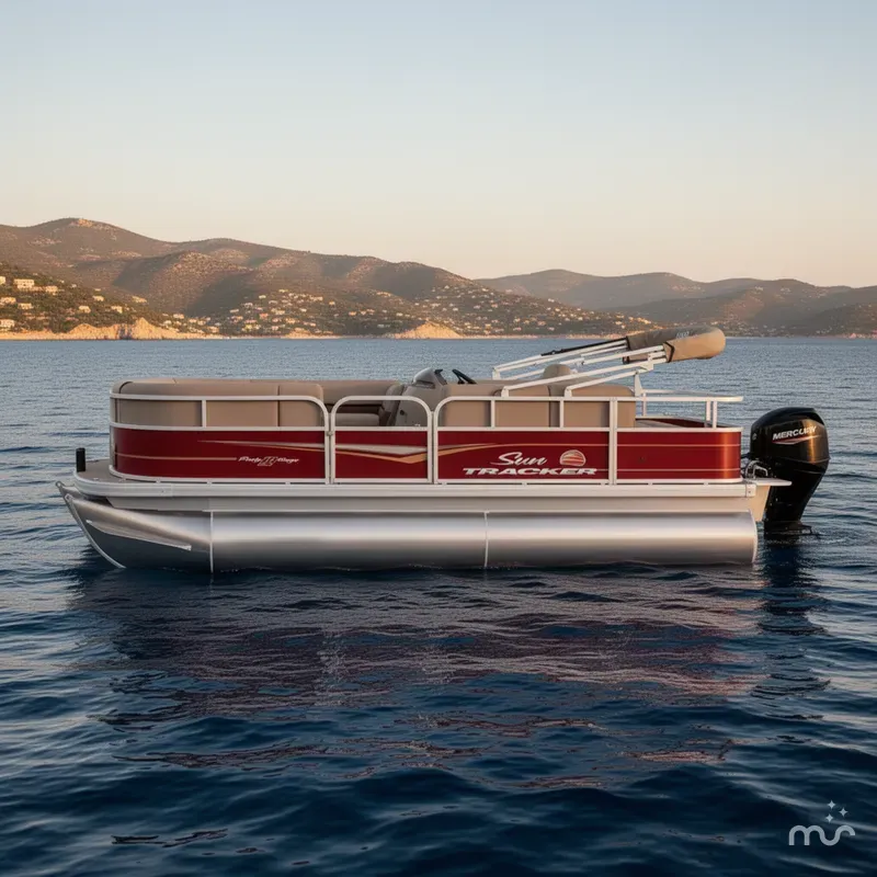 Slide: The Image of Sun Tracker Party Barge 18 DLX 2025 - 2