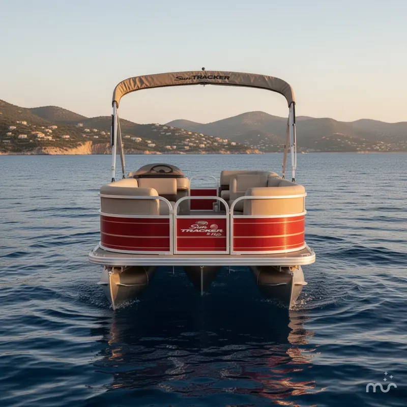 Slide: The Image of Sun Tracker Party Barge 18 DLX 2025 - 3