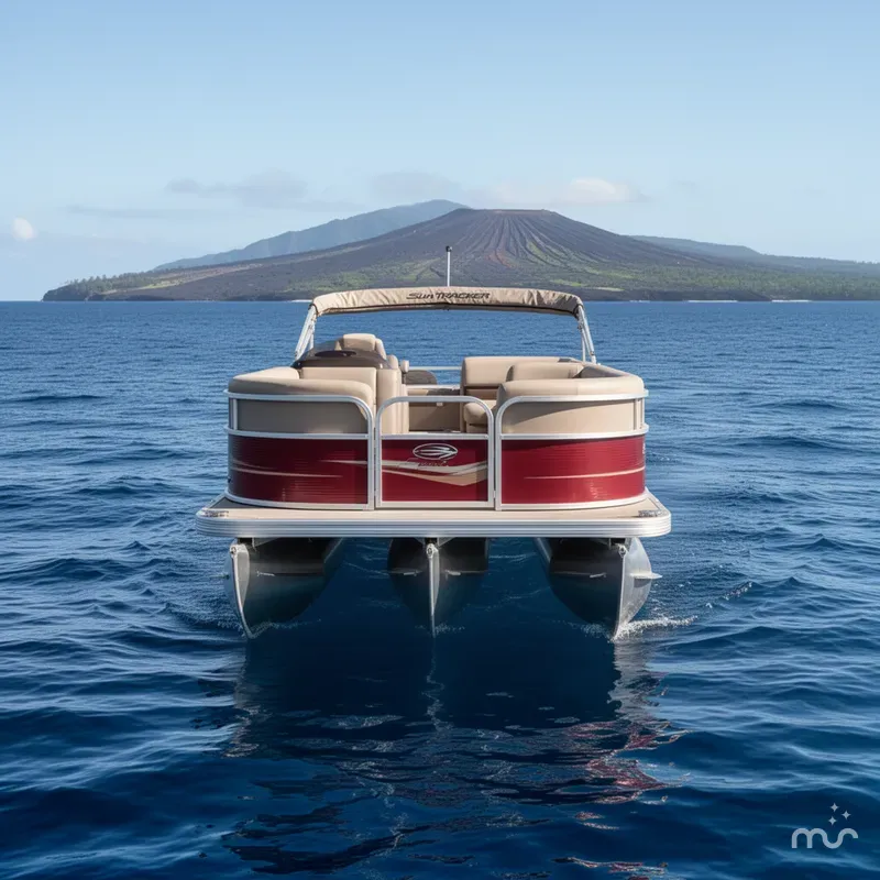 Slide: The Image of Sun Tracker Party Barge 18 DLX 2025 - 1