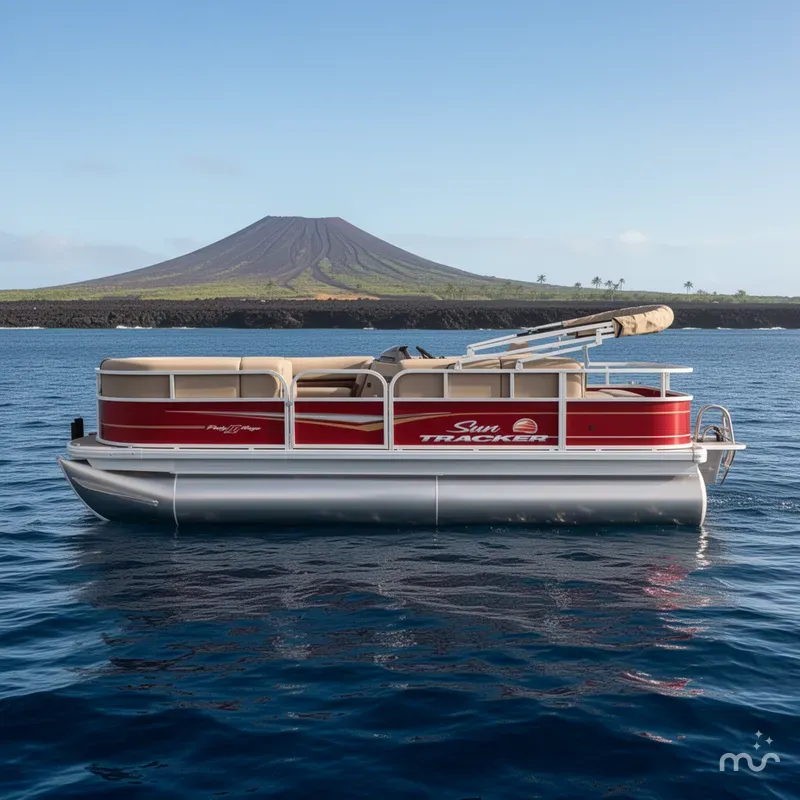 Slide: The Image of Sun Tracker Party Barge 18 DLX 2025 - 2