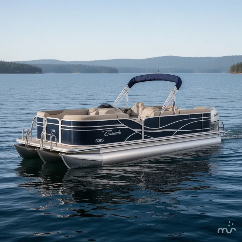Slide: The Image of Tahoe Cascade 2385 Cruise Pontoon 2019 - 0