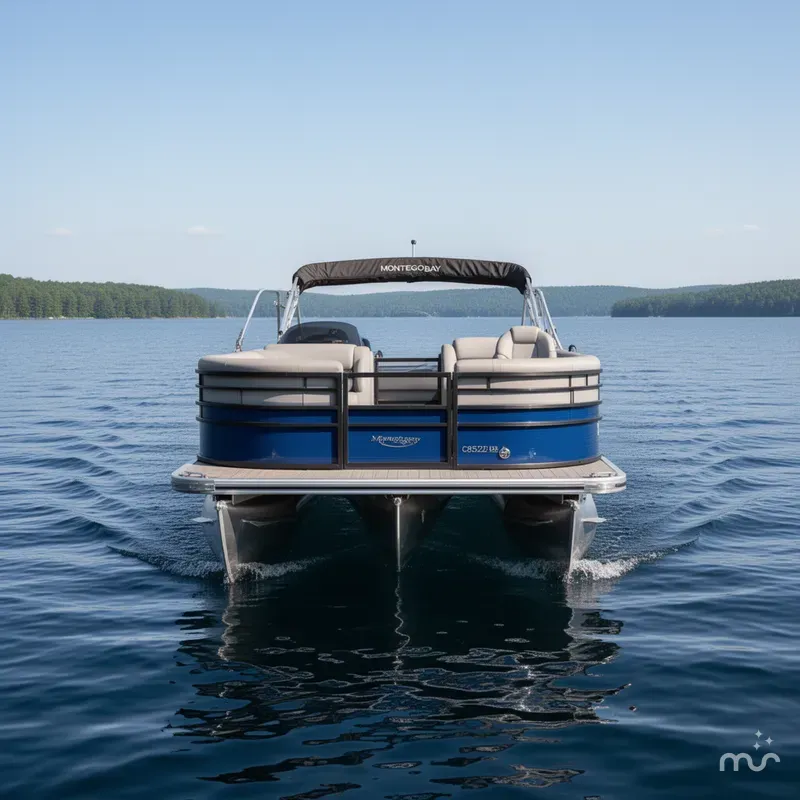 Slide: The Image of Montego Bay C8522 BR DLX-EXTENDED PLATFORM Pontoon 2022 - 2