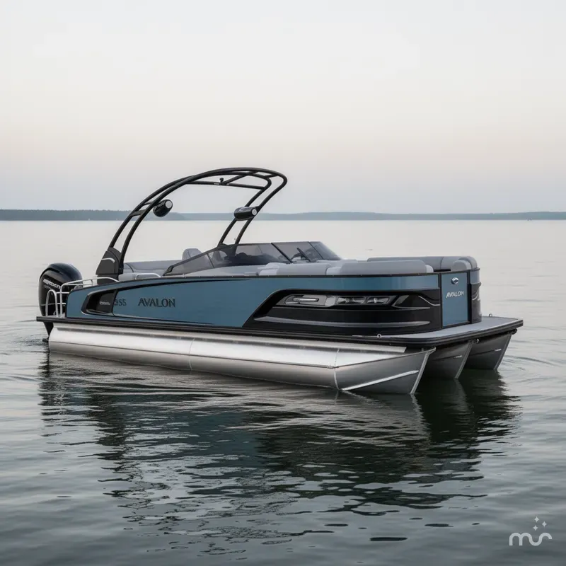 Slide: The Image of Avalon 2585 Excalibur LTD, Windshield Quad Lounger, Tri Toon, High Performance, powered by a Mercury 400... 2025 - 0