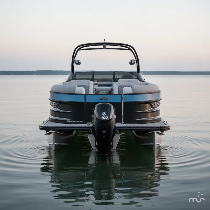 Slide: The Image of Avalon 2585 Excalibur LTD, Windshield Quad Lounger, Tri Toon, High Performance, powered by a Mercury 400... 2025 - 2